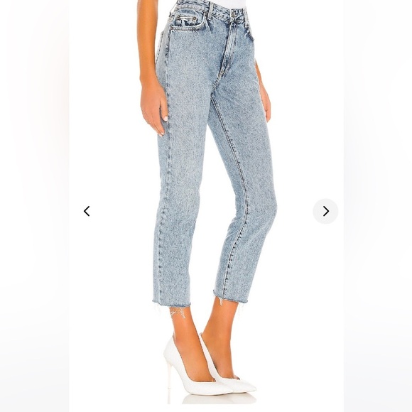 Lovers and Friends Logan Distressed Cropped Raw Edge Denim in Lost Hills preppy - Picture 16 of 16